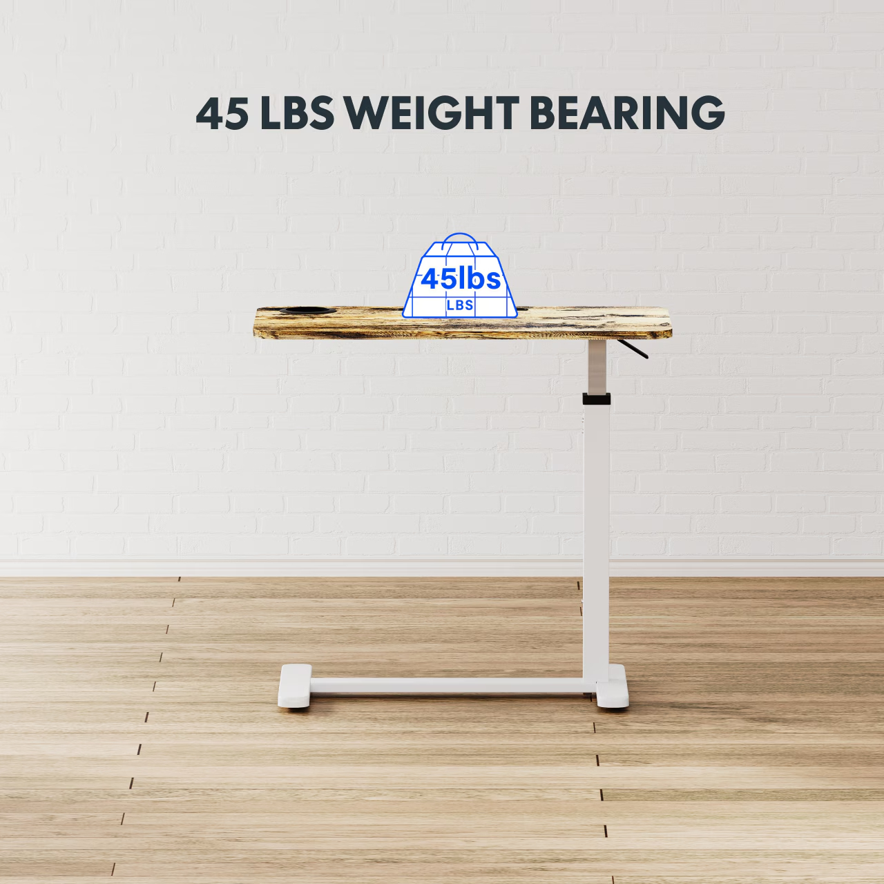31X16 Inches Standing Rolling Desk